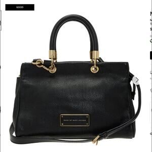 Marc by Marc Jacobs Black Leather Small Too Hot To Handle Tote Bag